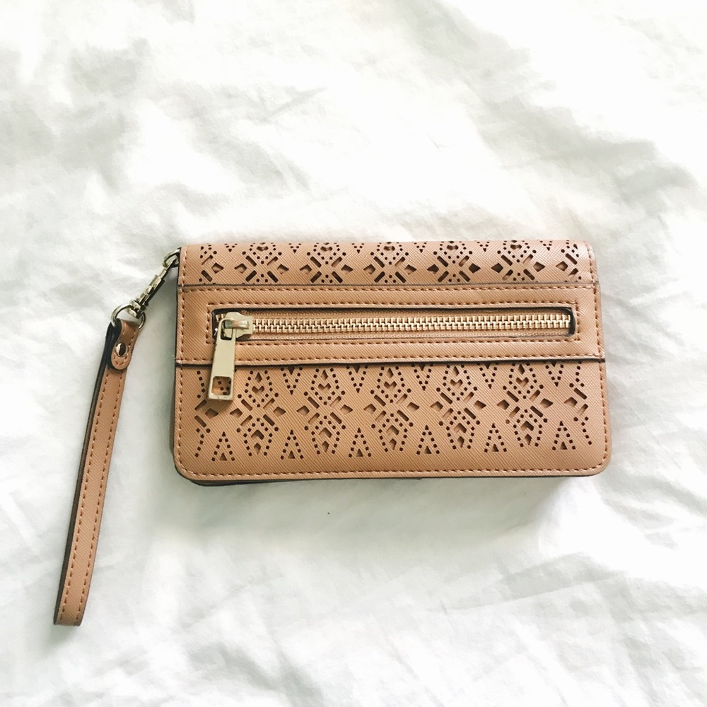 tan leather wallet